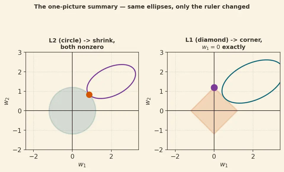 Figure — Regularization — L1 (lasso), L2 (ridge), dropout