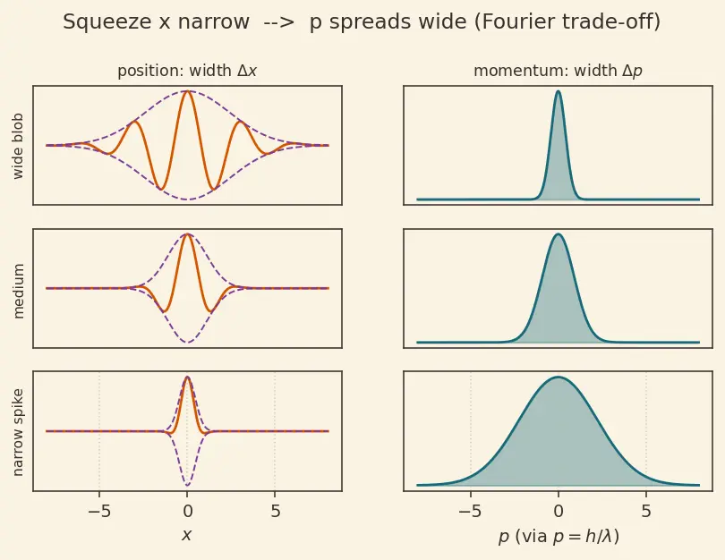 Figure — Heisenberg uncertainty principle — Δx Δp ≥ ℏ - 2
