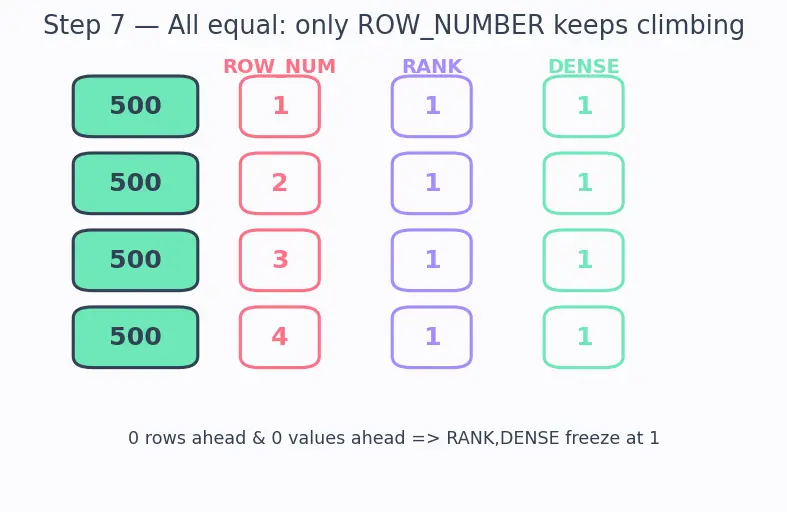 Figure — Window functions — ROW_NUMBER, RANK, DENSE_RANK, LAG, LEAD