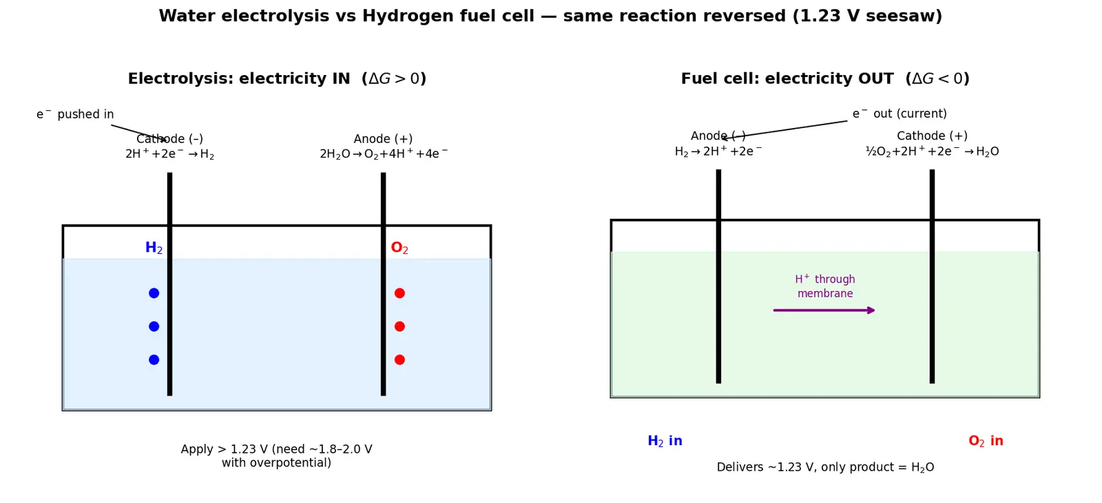 Figure — Carbon capture, hydrogen economy (electrolysis, fuel cells)