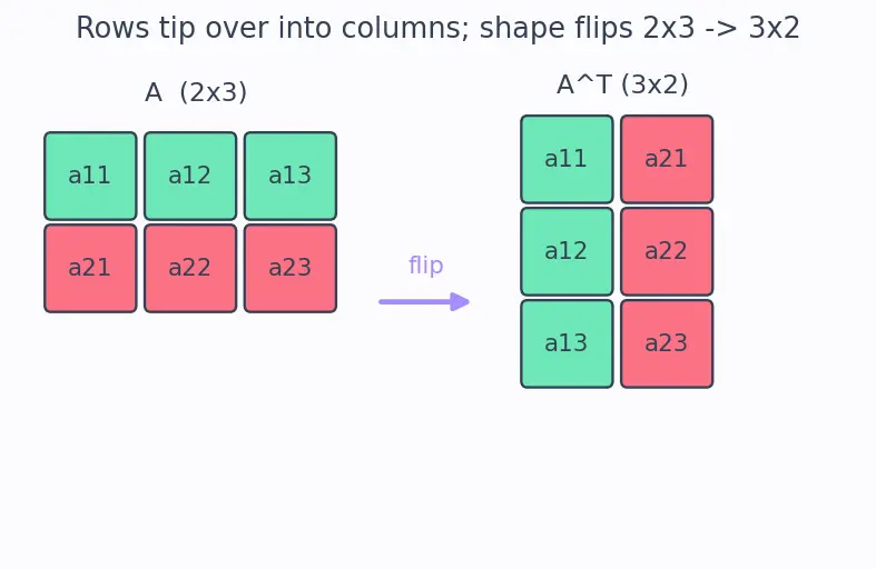 Figure — Transpose — definition, properties