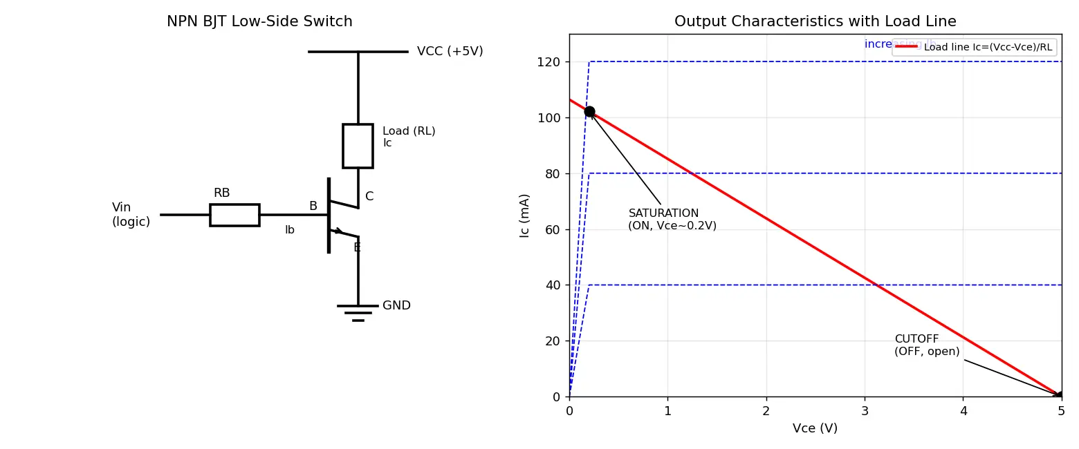 Figure — BJT as a switch